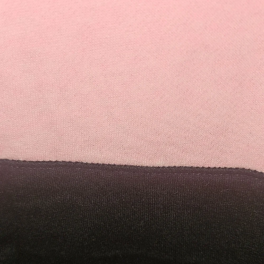 Justice Pink and Black Logo Soccer Zip Up Pullover Sweatshirt Size 12